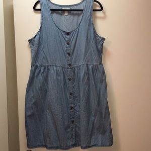Forever 21 chambray sleeveless dress